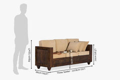Sheesham Wood Timber line Sofa Set