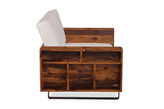 Sheesham Wood Cubex Storage Sofa Set
