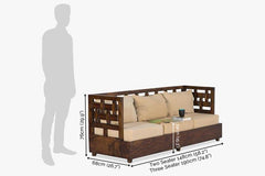 Sheesham wood The Heritage Plait Sofa Set