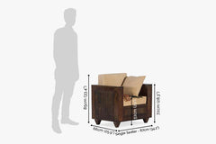 Sheesham Wood Timber line Sofa Set