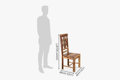 Sheesham Wood Crossair Dining Set
