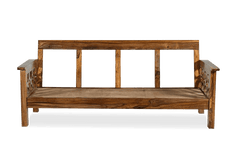 Sheesham Wood Ebony Bloom Sofa Set