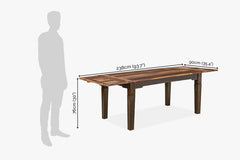 Sheesham Wood Crossair Dining Set