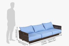 Sheesham Wood Latitude Sofa Set