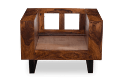 Sheesham Wood Cubex Storage Sofa Set