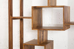 Solid Wood Regal Carved Book Cabinet