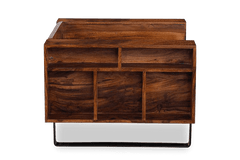 Sheesham Wood Cubex Storage Sofa Set