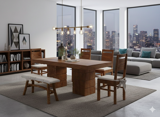 Sheesham Wood ICEAGE Dining Set