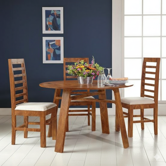 Sheesham Wood Jaisalmeri style Dining Set