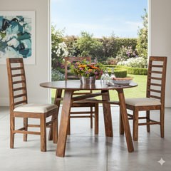 Sheesham Wood Jaisalmeri style Dining Set