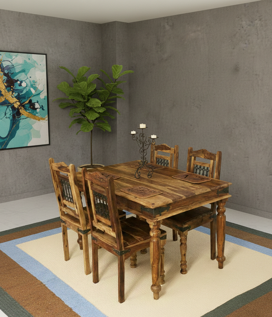 Sheesham Wood RajaShahi Dining Set