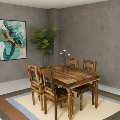 Sheesham Wood RajaShahi Dining Set