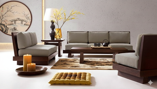 Sheesham Wood New Fanshi Sofa Set