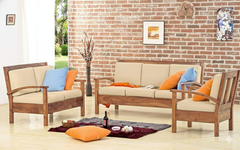 Sheesham Wood The Teak Trestle Sofa Set