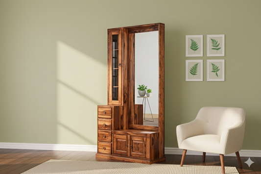 Sheesham Wood Indigo Soul Dresser Dressing Table