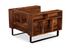 Sheesham Wood Cubex Storage Sofa Set
