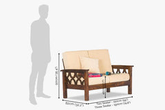 Sheesham Wood Ebony Bloom Sofa Set