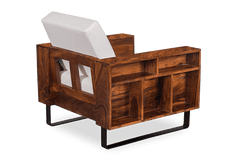 Sheesham Wood Cubex Storage Sofa Set