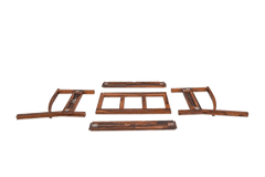 Sheesham Wood The Teak Trestle Sofa Set