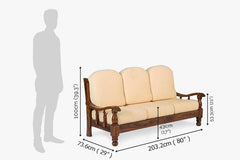 Sheesham Wood Maharaja theme Sofa Set
