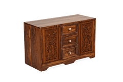 Sheesham Wood Golden Teak Manor Dressing Table