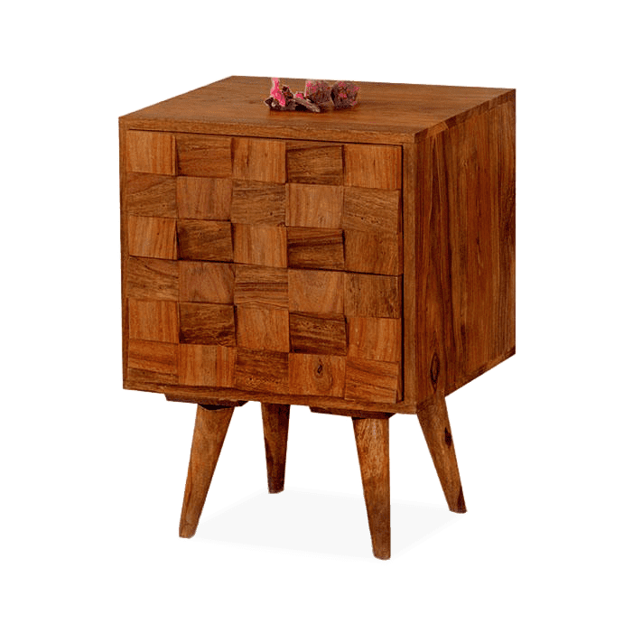Sheesham Wood Pradigm Bedside Table