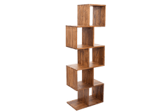 Solid Wood Tetra Twist BookShelf