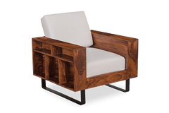 Sheesham Wood Cubex Storage Sofa Set
