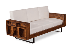 Sheesham Wood Cubex Storage Sofa Set