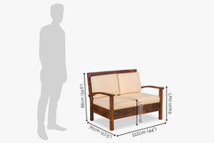 Sheesham Wood The Teak Trestle Sofa Set