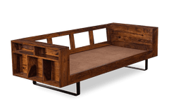 Sheesham Wood Cubex Storage Sofa Set