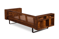 Sheesham Wood Cubex Storage Sofa Set
