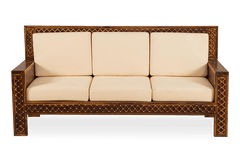 Sheesham Wood The Royal Lattice Collection Sofa Set