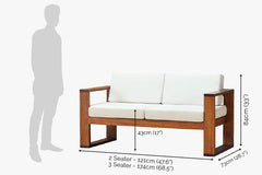 Sheesham Wood Vintage Harmony Sofa Set