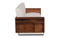 Sheesham Wood Cubex Storage Sofa Set