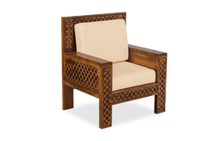 Sheesham Wood The Royal Lattice Collection Sofa Set