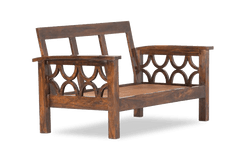 Sheesham Wood Ebony Bloom Sofa Set