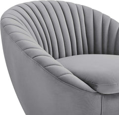 The "Aura" Swivel Accent chair (Grey)
