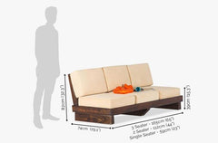 Sheesham Wood New Fanshi Sofa Set