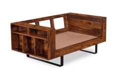 Sheesham Wood Cubex Storage Sofa Set