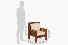 Sheesham Wood The Royal Lattice Collection Sofa Set