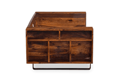 Sheesham Wood Cubex Storage Sofa Set