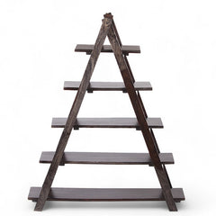 The Trainglo Sheesham Wood Elegant Urban Style Wooden Library Rack Unit