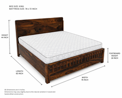 Elm Haven Solid Wood Bed