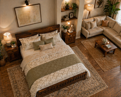 Elm Haven Solid Wood Bed