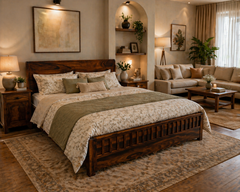 Elm Haven Solid Wood Bed