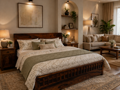 Elm Haven Solid Wood Bed