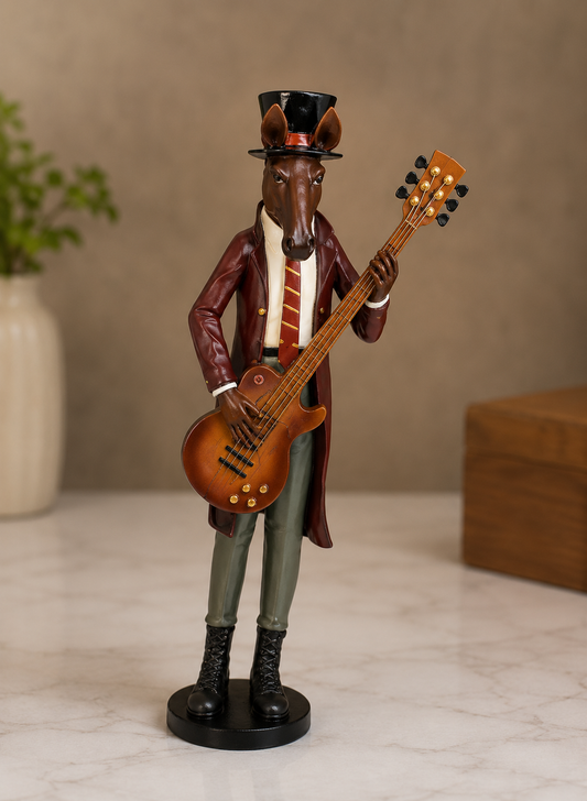 Vintage Musician Guitarist Decorative Figurine
