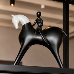 Modern Horse Rider Decorative Sculpture