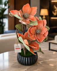 Premium Artificial Floral Arrangement in Decorative Pot
